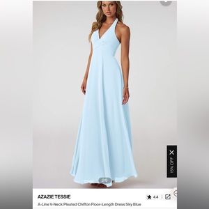 Azazie Tessie sky blue bridesmaid dress